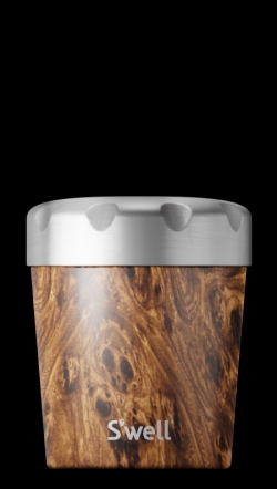 Stainless Steel Ice Cream Pint Cooler - Teakwood